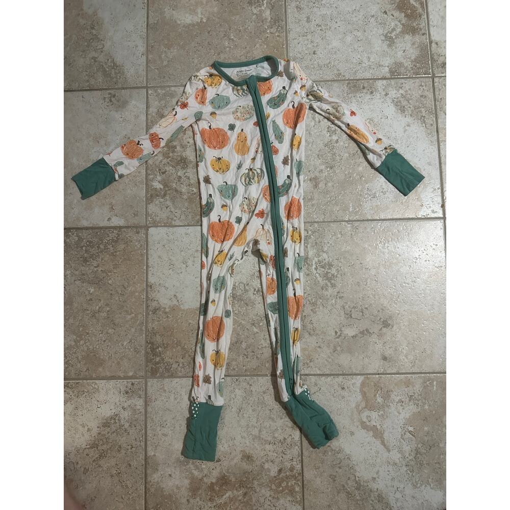 Angel Dear 18-24 Month Fall Vegetables Convertible Zipper Romper Bamboo